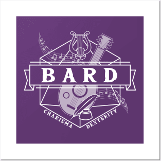 Bard (White) Posters and Art